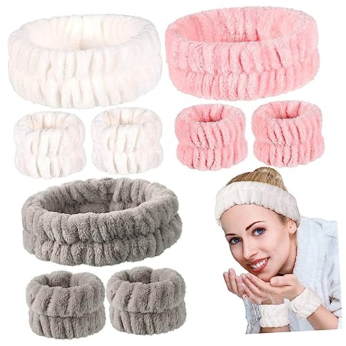 Vaguelly 1satz Bequeme Stirnbänder Und Handgelenkbänder Tragbare Sport-accessoires Für Täglichen Gebrauch Für Yoga Laufen Und Gesichtsreinigung Farben von Vaguelly