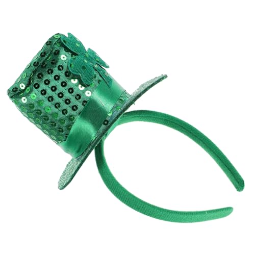 Vaguelly Top Hat Haarband Für Patrick Day Schicke Kleeblatt-dekoration Für Festivals Paraden Und Partys Komfortables Und Sicheres Tragegefühl Irische Kopfbedeckung von Vaguelly