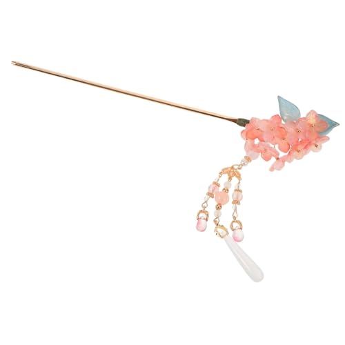 Vaguelly Traditioneller Chinesischer Haarschmuck Langes Quasten-design Haarstab mit Anhänger für Hanfu Cheongsam Damen Mädchen Rosa Kulturelle Eleganz und Weibliche Anmut von Vaguelly