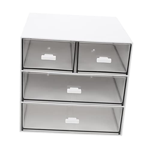 Vaguelly Transparente Desktop-aufbewahrungsbox Mit Mehrschichtiger Kosmetik-organizer Aus Abs Und Pp-material Bruchfester Make-up-speicherhalter Für Kleine Kosmetikartikel von Vaguelly