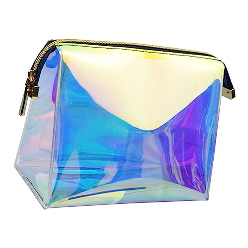 Vaguelly Transparente Kosmetiktasche Wasserfest Kompakt Reise Make Up Organizer Handlich Langlebig mit Robustem Reißverschluss für Unterwegs und Camping von Vaguelly