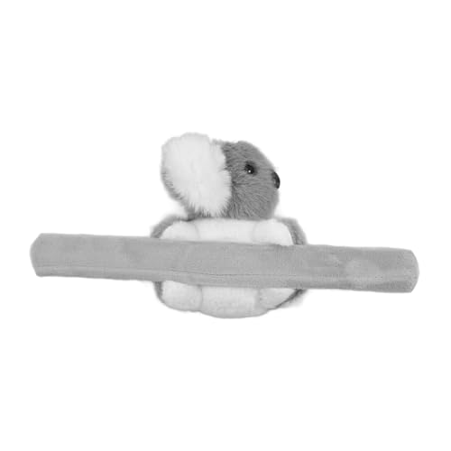 Vaguelly Umarmung Armband Plüsch Koalabär Stofftier schnappen knuddelig Mädchen Tierschnapparmbänder Ohrfeigenarmbänder mit Stofftieren Schnapparmbänder Masse Grey von Vaguelly