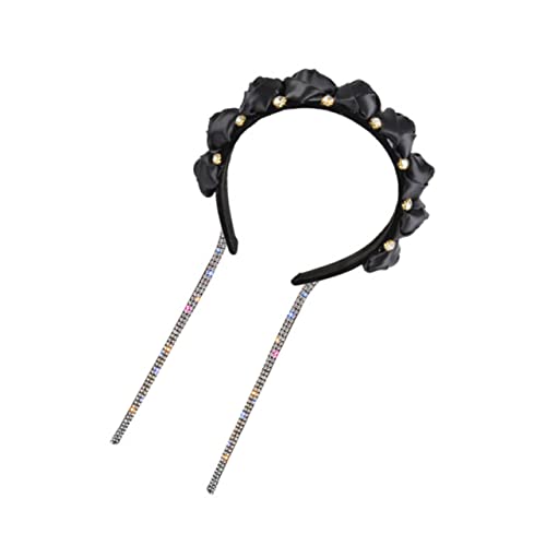 Vaguelly Strass-kopfschmuck Dekoratives Stirnband Mit Quaste Und Strasssteinen Haar-accessoire Für Partys Und Dekorationen von Vaguelly