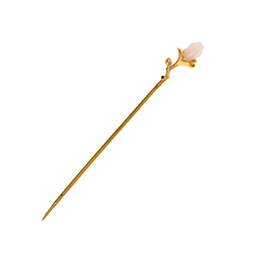 Vaguelly Vintage Chinesische Haarnadel Haarschmuck für Damen Eleganter Haarstab mit Jade Leicht und Glatt für Dutt und Dickes Lockiges Haar Minimalistisches Design Perfektes von Vaguelly