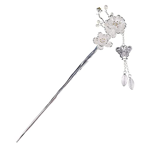 Vaguelly Haarnadel Mit Pflaumenblüten Und Quaste Retro Haarschmuck Für Frauen Für Hochzeiten Und Besondere Anlässe Robust Und Stilvoll Für Verschiedene Frisuren von Vaguelly