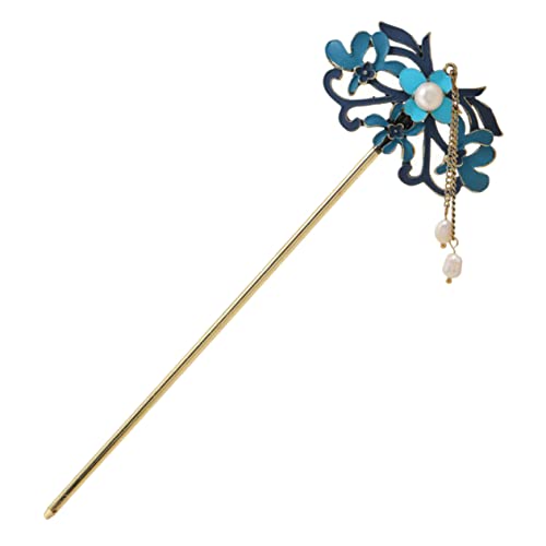 Vaguelly Vintage Haarnadel Chinesischer Stil mit Quaste und Perlen Eleganter Haarschmuck für Damen Geeignet für Hochzeiten Cosplay Traditionelle Frisuren Geschenkidee für Besondere Anlässe von Vaguelly