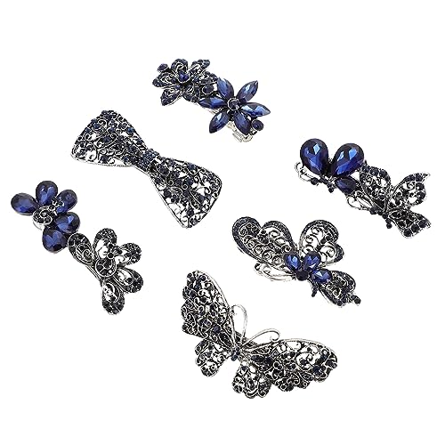 Vaguelly 6stücke Teiliges Vintage Haarklammern Mit Blumenmotiven Elegantes Haar-accessoire Für Frauen Vielseitige Haarspangen Für Besondere Anlässe Und Alltag von Vaguelly