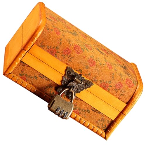 Vaguelly Vintage Schmuckbox Aus Holz Mit Schloss Aufbewahrungsbox Für Ringe Ohrringe Und Mehr Stilvolle Tragbare Schmuckaufbewahrung Für Damen Und Mädchen von Vaguelly