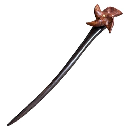 Vaguelly Vintage Schwarzer Haarstab Leichtes Holz Haarschmuck Stäbchen für Damen Praktischer Haarnadel Hair Chopstick zum Sicheren Halten von Dutts Geeignet für Verschiedene von Vaguelly