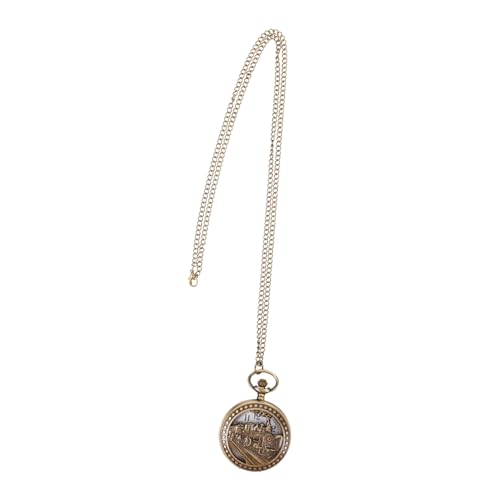 Vaguelly Taschenuhr Mit Kette Mechanische Uhr Für Männer Automatische Steampunk-taschenuhr Altmodisches Design Quarzwerk Präzise Zeitmessung Accessoires Für Herren Und Damen von Vaguelly