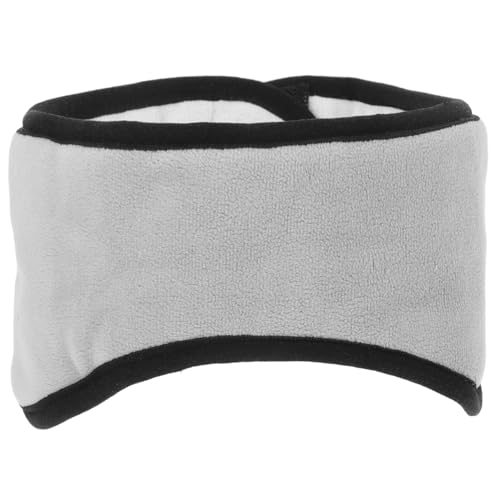 Vaguelly Warme Ohrenschützer Thermal- Winter Warme Accessoires Weiß Maske Muffen Ohrenschützer Winter Damen Wärmer Zum Schlafen Vlies Kopfbedeckung Schwarz Warmes Ohr Fell Grey Baumwolle von Vaguelly