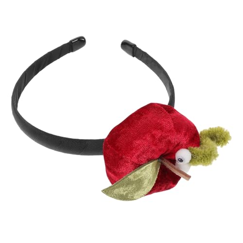 Vaguelly Weihnachts Haarreif mit Apfel Süßes Samtiges Apfel Haaraccessoire für Damen Realistische für Festliche Anlässe und Alltag Leicht und Bequem von Vaguelly