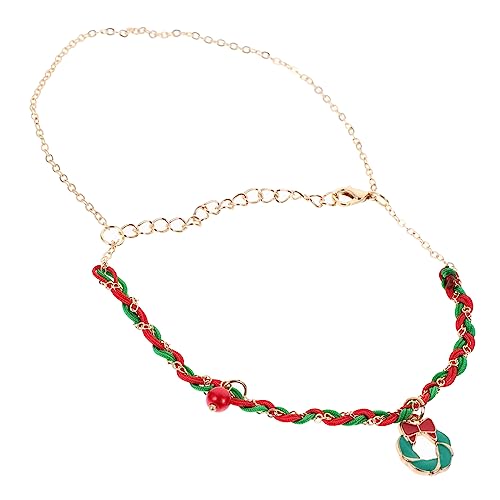 Vaguelly Weihnachtsarmband Handgewebt Damen Herren Charm Xmas Festival Schmuck von Vaguelly