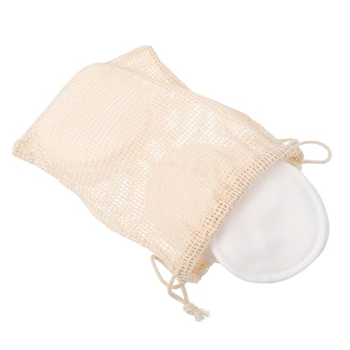 Vaguelly Wiederverwendbare Make-up-entferner-pads Aus Natürlicher Bambusfaser Für Gesicht Und Augen Mit Aufbewahrungsbox Und Baumwollnetzbeutel von Vaguelly