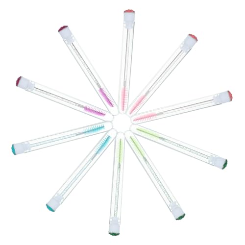Vaguelly 10stücke Mascara-stäbchen Für Frauen Kleine Wimpernbürste Mit Diy Lash Zauberstab Rohre Leere Diamantrohre Für Wimpern Und Augenbrauen von Vaguelly