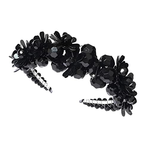 Vaguelly Zarte Kopfschmuck Kristall Haar Hoop Mode Legierung Haar Schmuck Perlen Stirnband von Vaguelly