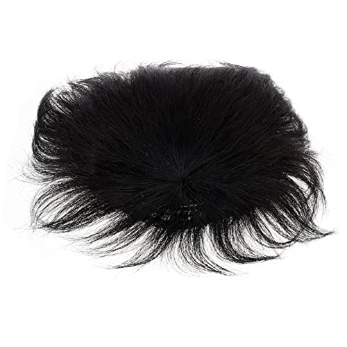Vaguelly Herrenperücke Mit Clip Haarverlängerung Aus Echthaar Overhead-ersatzblock Mit Rosafarbener Netzoberfläche Haarteil Für Männer Geeignet Für Alltag Party Kostüm Und Andere von Vaguelly