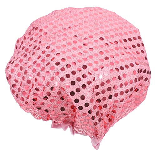 Vaguelly Wiederverwendbare Duschhaube Wasserdichte Peva-badekappe Für Damen Elastischer Bund Für Pflege Und Schönheitsroutine Für Kurze Und Mittellange von Vaguelly