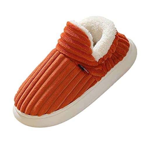 Frauen Hausschuhe Flache Herbst Und Winter Bequem Plüsch Slippers Herren Plüschschuhe Plüsch Warm Bequem Winterhausschuhe Filzpantoffeln Heimschuhe Gästepantoffeln Bequeme (C, 41) von VaiKanhai