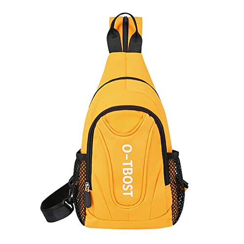 Kofferraum Taschen Gürteltasche wasserdichte Gürteltasche Brusttasche mit doppeltem Verwendungszweck Reiserucksack Multifunktionale Rucksäcke (Yellow, One Size) von VaiKanhai