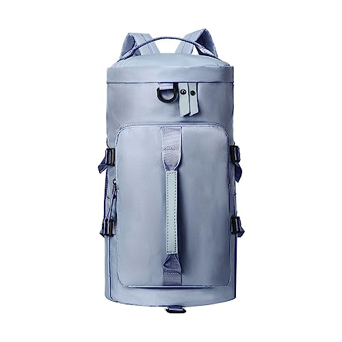 Taschen Klassiker Nähen Sporttasche für Damen und Herren, Sport-Reisetasche mit Schuhfach und Nassfach, Übernachtungstaschen für Yoga, Reisen, Schwimmen, Camping, leicht Schule (Blue, One Size) von VaiKanhai