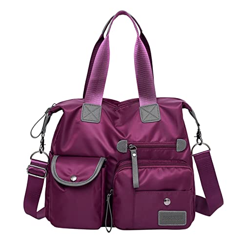 VaiKanhai Gaming Sitzsack Mit Taschen Handtasche für Frauen Wasserdichte Nylon-Umhängetasche Schulterhandtasche Taktisches Hundegeschirr Mit Taschen (Purple, One Size) von VaiKanhai