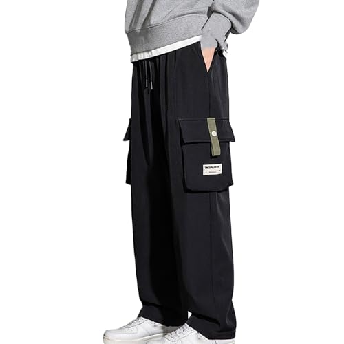 VaiKanhai Herren Cargohose Lang 40/32 Men's Suit Trousers with Pleat and Expandable Waistband Classic Cut Outwear Endzeit Kleidung von VaiKanhai