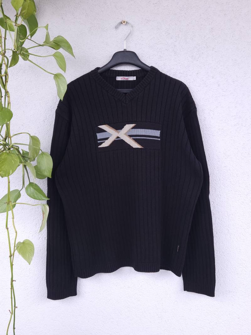 Vintage 90S Crewneck Strickpullover Von S.oliver - Herren Größe L Marineblauer Pullover Sweater Knitwear Baggy Fit Retro Style Vintage 90S Crewneck Strickpullover Von S.oliver - Herren Größe L Marineblauer Pullover Sweater Knitwear Baggy Fit Retro Style von VaiaVintage