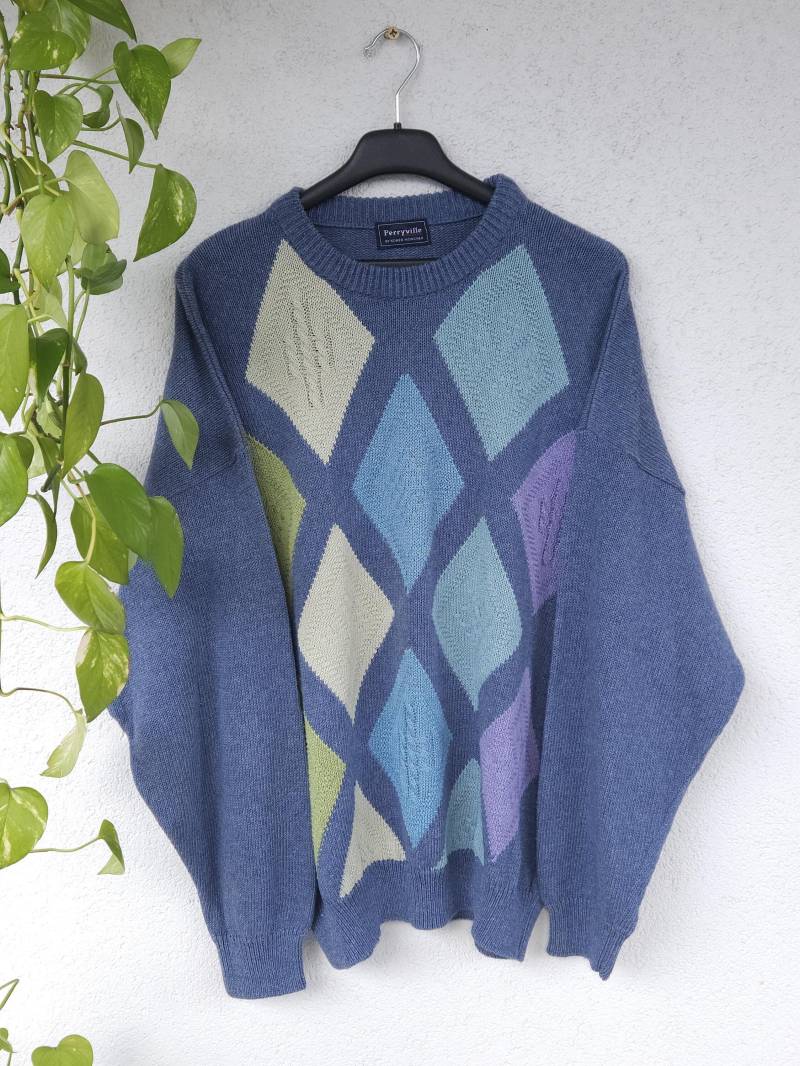Vintage 90S Strickpullover Von Perryville Boho Crewneck Sweater Pullover Strick Gr. Xl Pulli Knitwear Baggy Fit Retro Style Vintage 90S Strickpullover Von Perryville Boho Crewneck Sweater Pullover Strick Gr. Xl Pulli Knitwear Baggy Fit Retro Style von VaiaVintage