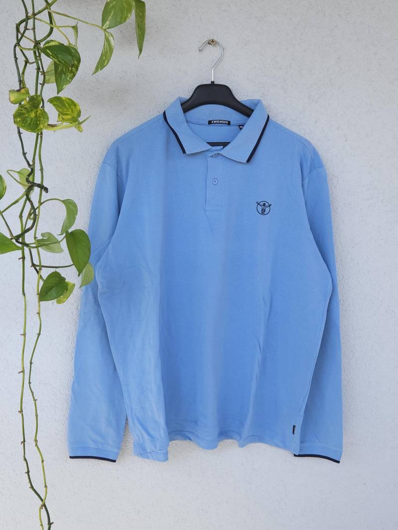 Vintage Sweatshirt Pullover Von Chiemsee Sports - Herren Größe Xxl Blauer Sweater Langarmshirt Sportswear von VaiaVintage