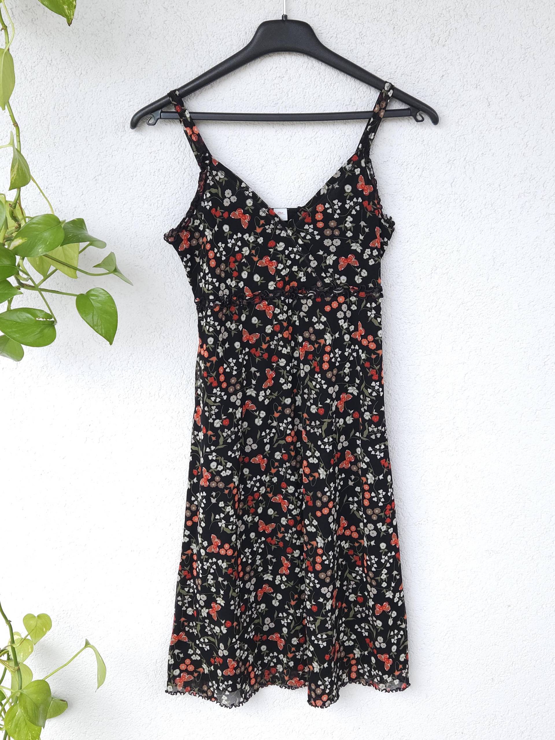 Vintage Y2K Süßes Blümchen Kleid Von Esprit - Damen Größe S Lufitg Mit Mesh Und Unterkleid von VaiaVintage