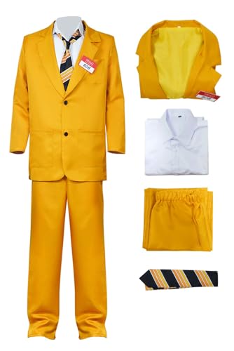 Vaianie Bob-Cosplay-Käfer-Kostüm für Herren, gelber Anzug, der Schrumpfer, Bob-Kostüm, Halloween-Filme, Charakter-Kostüm Vaianie Bob-Cosplay-Käfer-Kostüm für Herren, gelber Anzug, der Schrumpfer, Bob-Kostüm, Halloween-Filme, Charakter-Kostüm von Vaianie