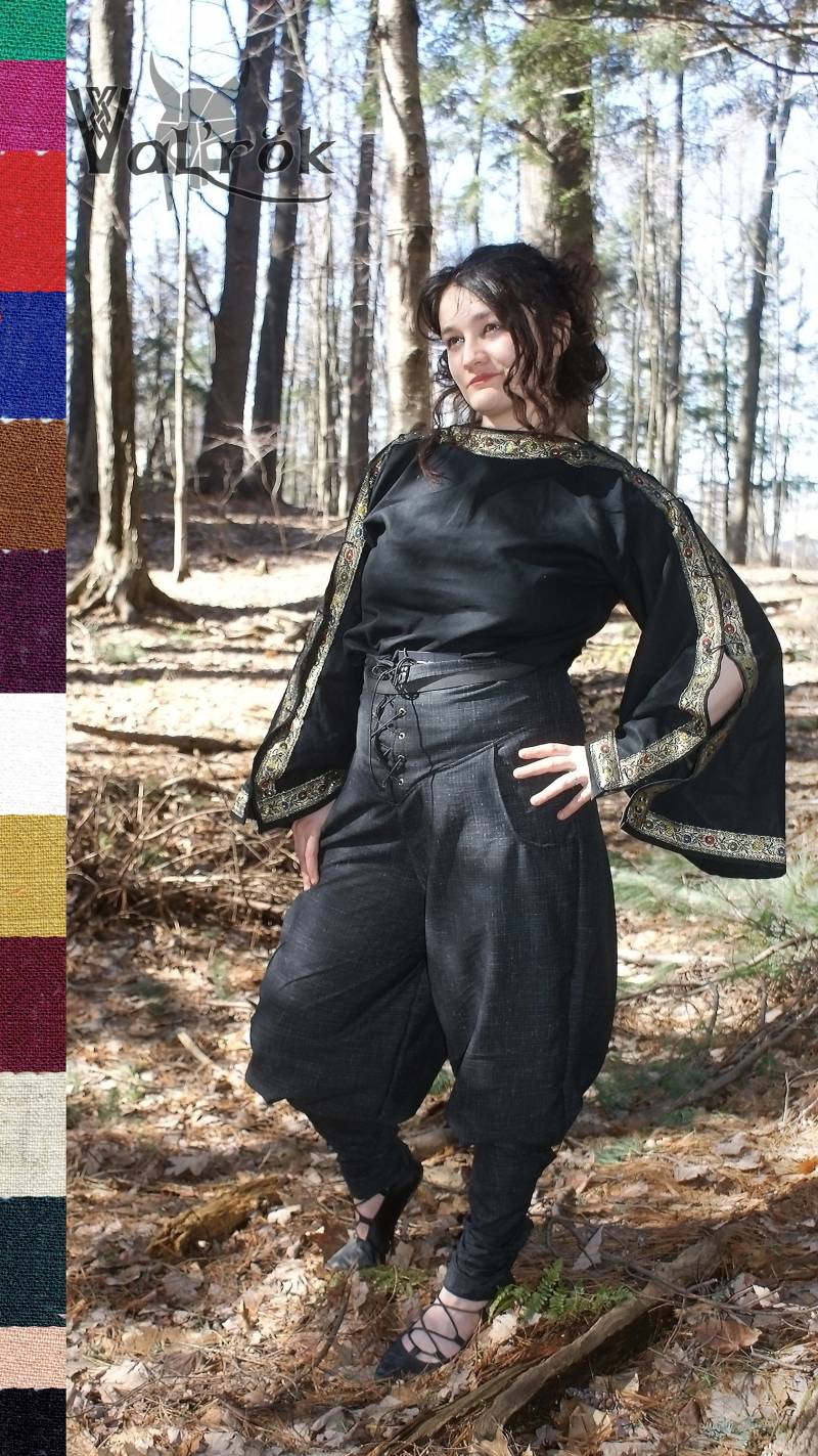 Gladuss Langarm-Tunika Von Val'rök Auf Bestellung Gefertigt - Gladiator Römisch Griechisch Mittelalter Keltisch Leinen Baumwolle Antik von ValRok