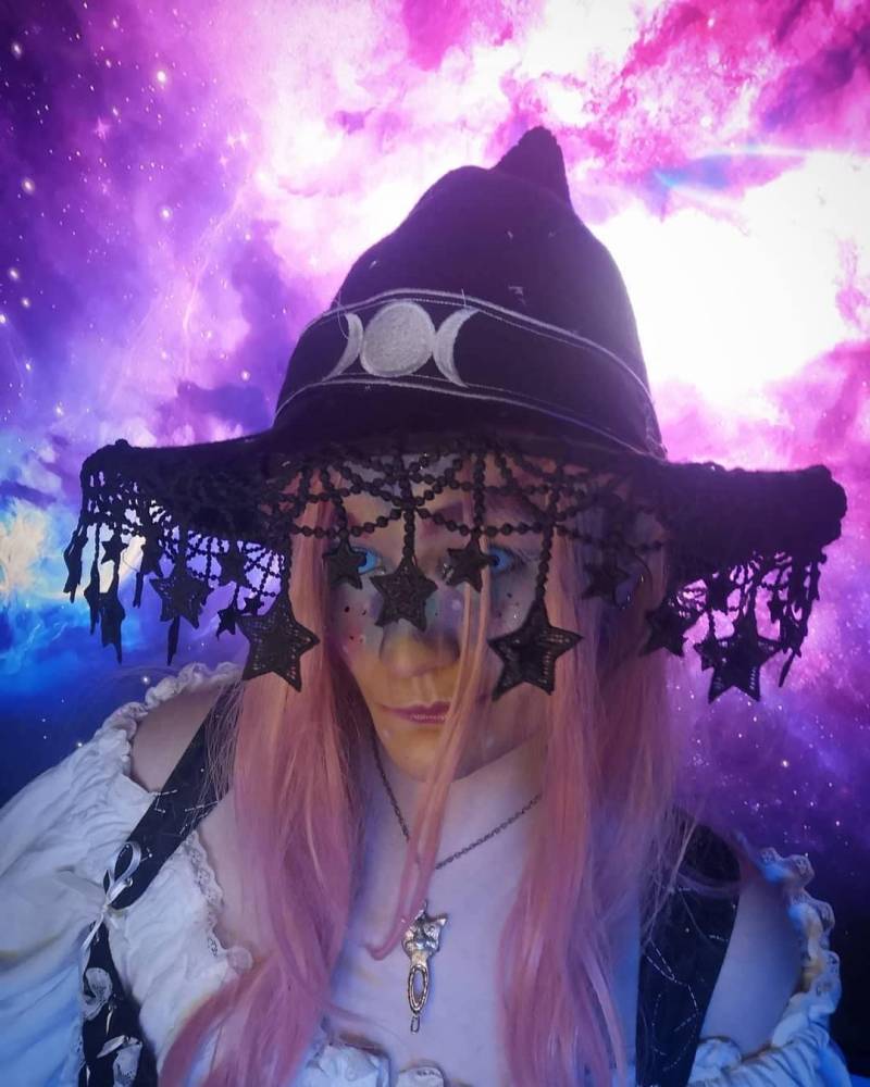 Hat Majline Constellation Von Val'rök Wicca Witch Cottagecore Witchcore Larp Lebensgroßer Galaxienstern von ValRok