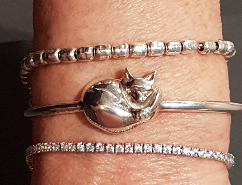925 Silber Katzenarmband, Katzenarmband 925 Silber Katzenarmband, Katzenarmband von ValeLaGattaGioielli