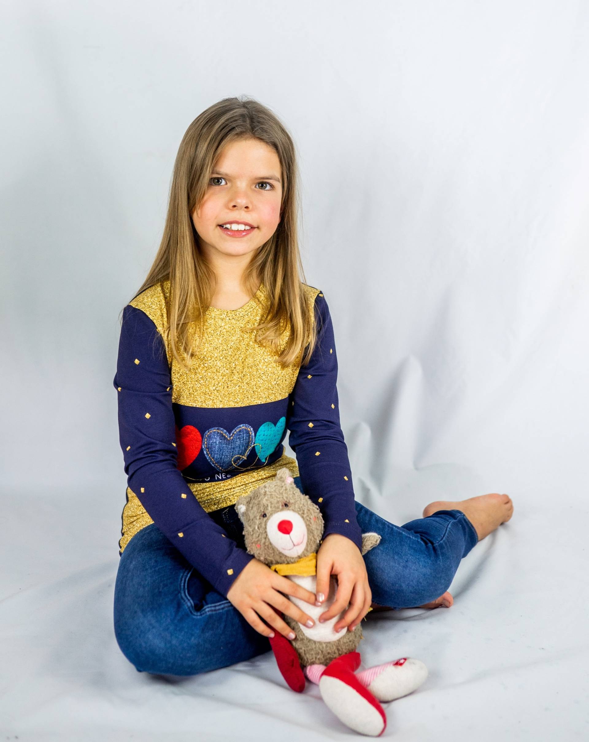 Sweatshirt, Mädchen Sweatshirt Für Kinder Süß, Cartoon Pullower, Baumwolle Top, Langarm T-Shirt, Größe 128-140, French Terry Oberteil von Valentinamuenchen