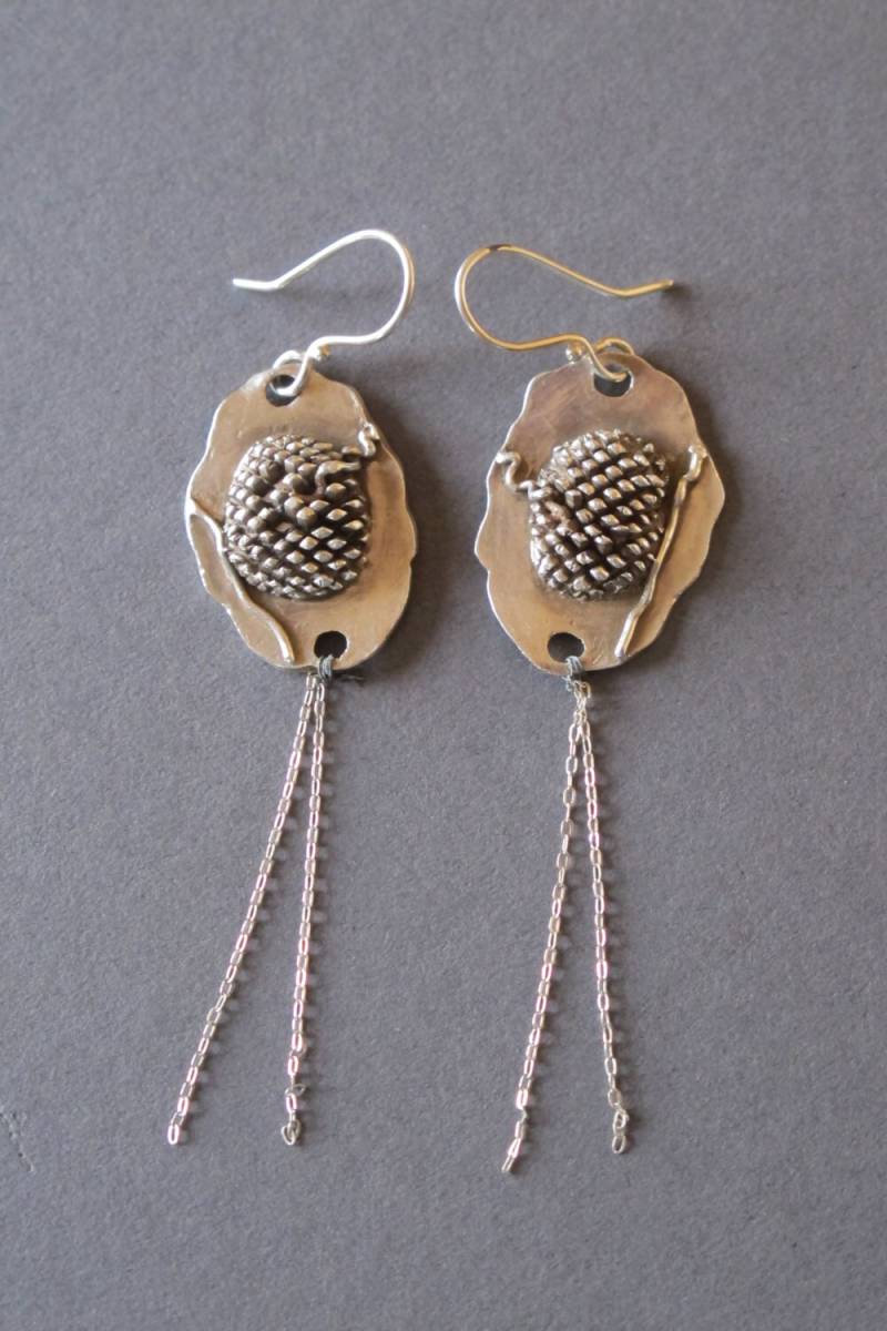 Silber Ohrringe"Silber Texture" Texture" Silber Ohrringe"Silber Texture" Texture" von ValentinasArtJewelry