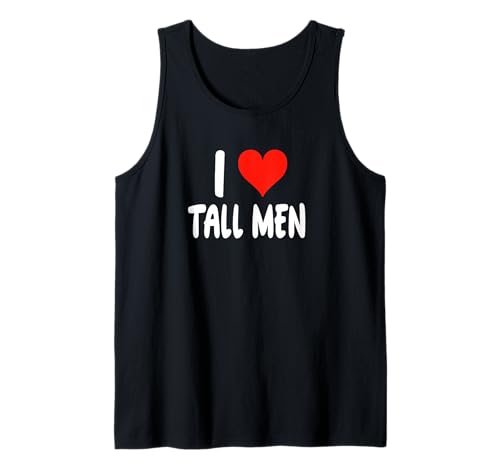 Ich Liebe große Männer - Herz - Lustiges Date Dating Freund Tank Top von Valentine Anniversary Apparel for Men Women by RJ