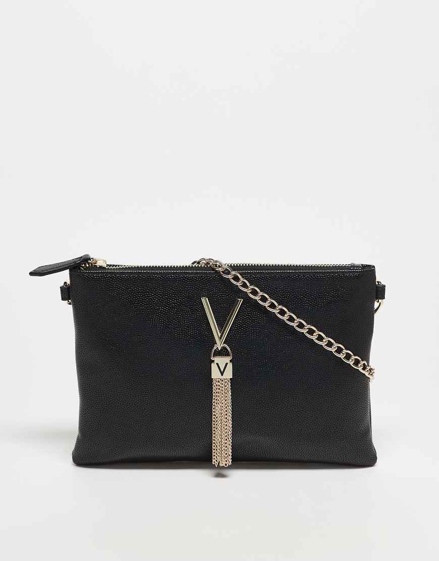 Valentino - Divina - Clutch in Schwarz und Goldoptik-Goldfarben von Valentino Bags