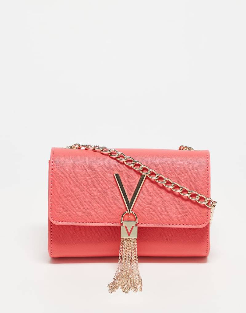 Valentino - Divina - Umhängetasche in kräftigem Rosa mit Quasten von Valentino Bags