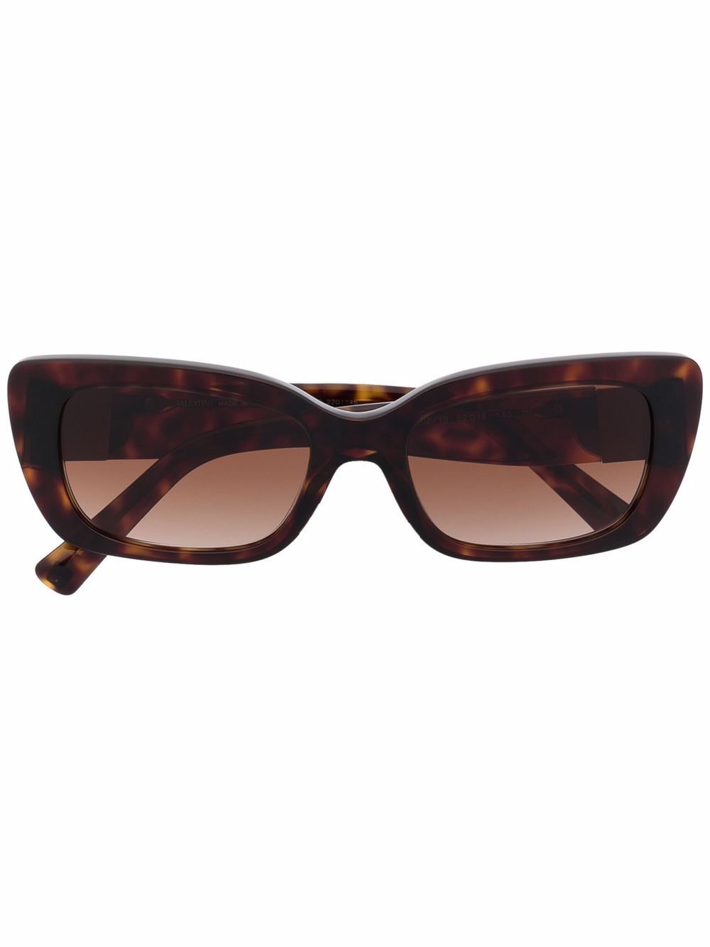 Valentino Eyewear Eckige Roman Stud Sonnenbrille - Braun von Valentino Eyewear