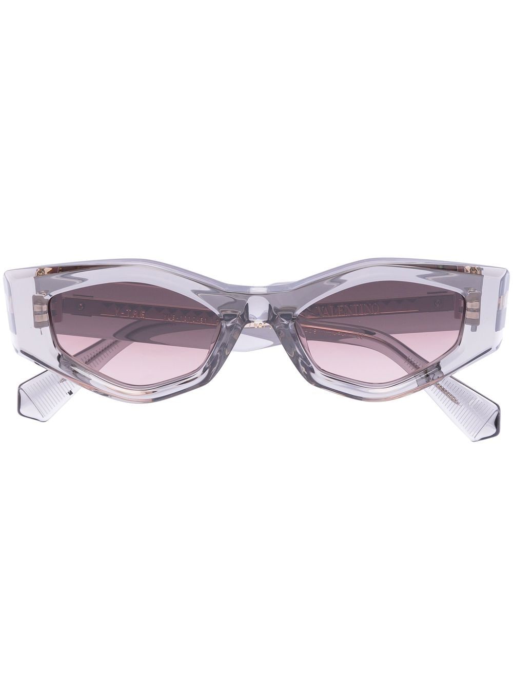 Valentino Eyewear Rockstud Sonnenbrille - Grau von Valentino Eyewear