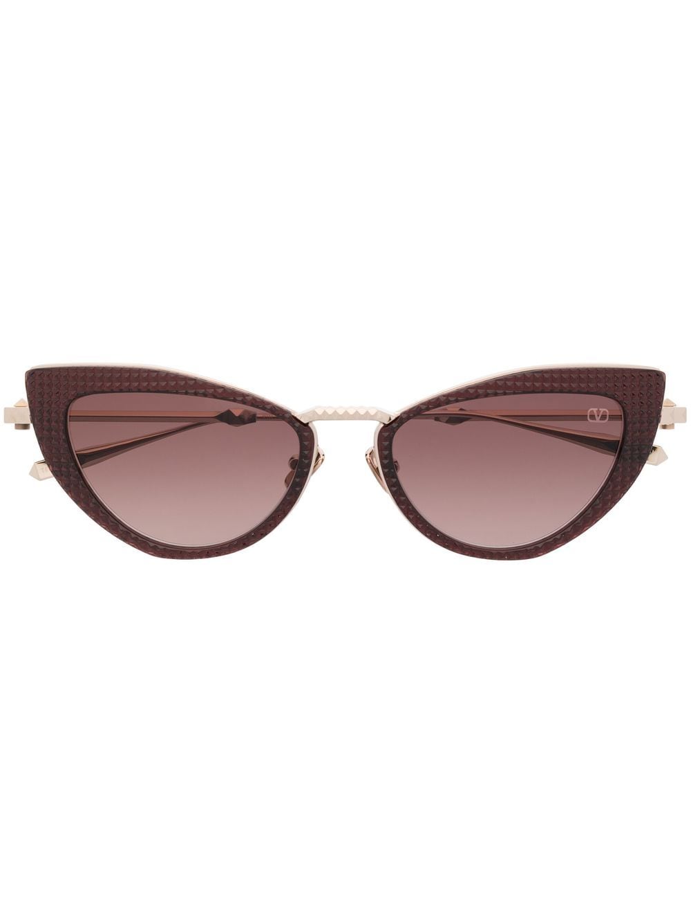 Valentino Eyewear Rockstud Cat-Eye-Sonnenbrille - Gold von Valentino Eyewear