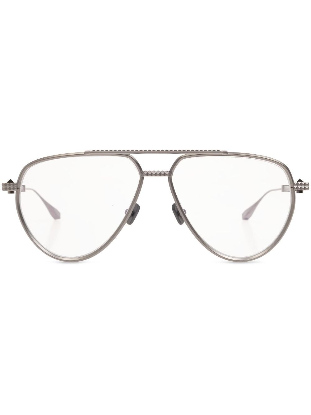 Valentino Eyewear Rockstud pilot-frame glasses - Silber von Valentino Eyewear