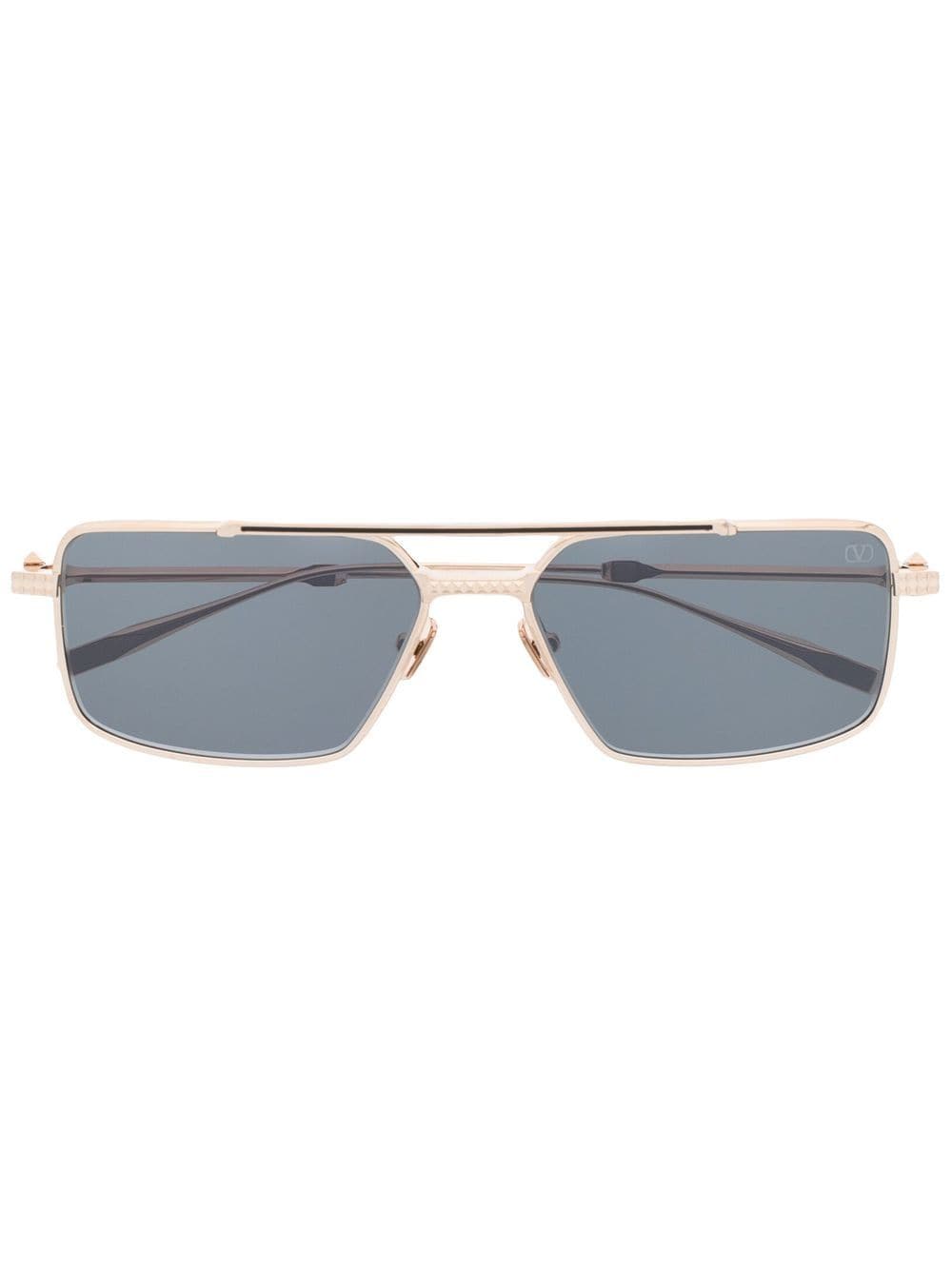 Valentino Eyewear Valentino Garavani Rockstud Pilotenbrille - Gold von Valentino Eyewear