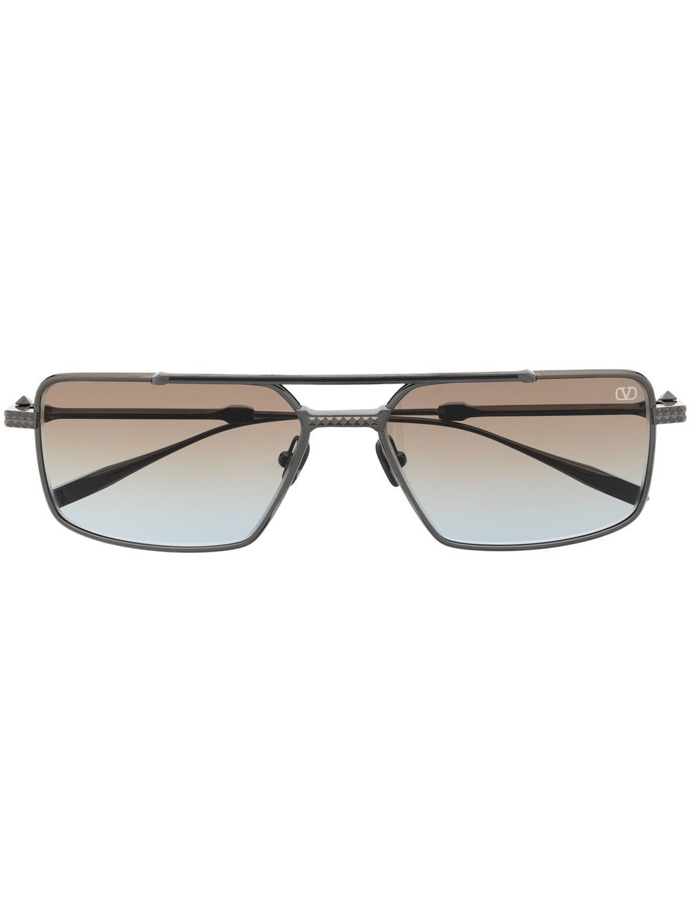 Valentino Eyewear Valentino Garavani Rockstud Pilotenbrille - Schwarz von Valentino Eyewear