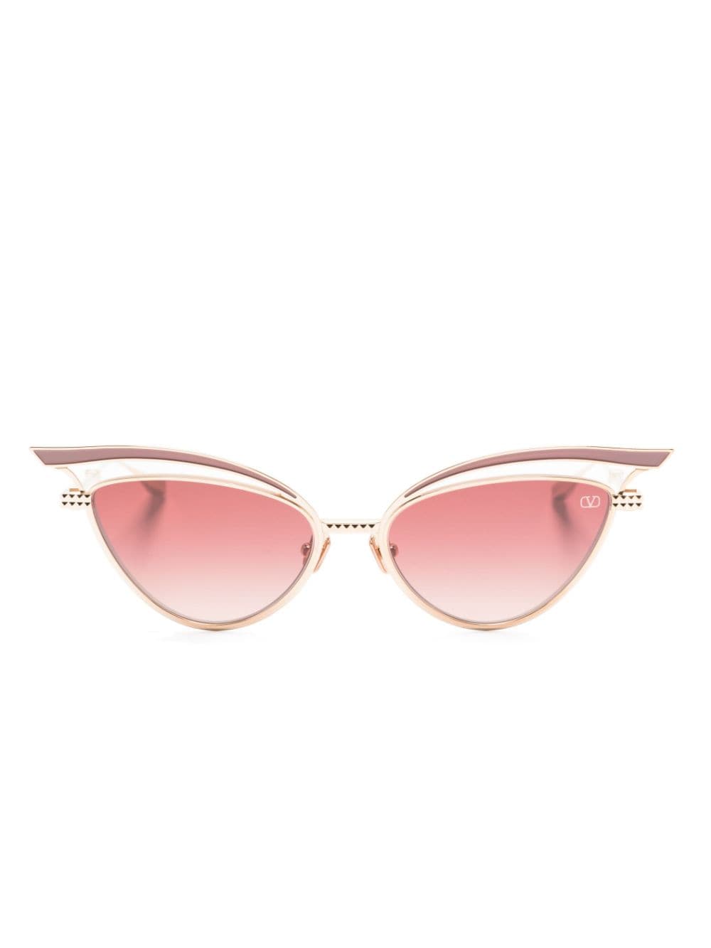 Valentino Eyewear Cat-Eye-Sonnenbrille mit Farbverlauf - Gold von Valentino Eyewear