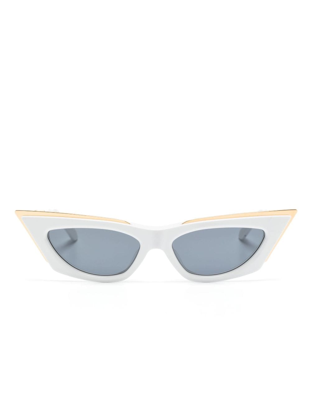 Valentino Eyewear Cat-Eye-Sonnenbrille mit Logo - Weiß von Valentino Eyewear