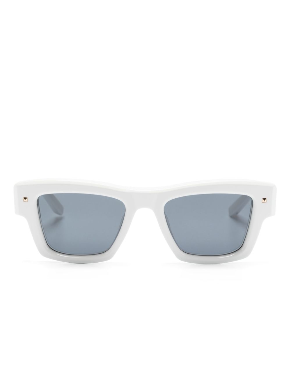 Valentino Eyewear Sonnenbrille mit Logo-Schild - Weiß von Valentino Eyewear