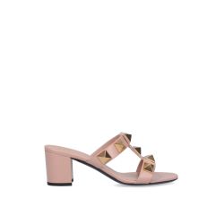 Beige Valentino Garavani Roman Stud Sandalen von Valentino Garavani
